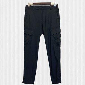 Kit + Ace Wool Stretch Tapered Cargo Cropped Pants Navy Blue Size 32